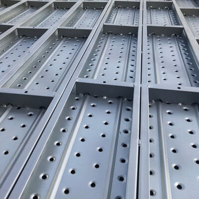 Easy Scaffolding BS1139 Europe American Galvanized Walk Board With Hook Metal Steel Deck Planks