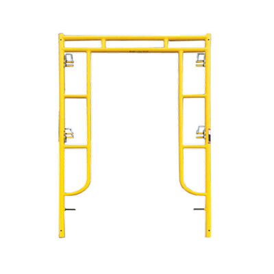 2026 Indoor/Outdoor Steel Walk Through Frame Scaffolding with Powder Coated Finish and Yellow Q355 Steel