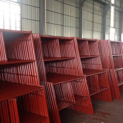 2026 Fabricated 5'x4' Mason Style Yellow Powder Coated Q235 Steel H Frame System Scaffolding