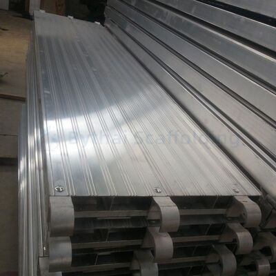 Construction 6061 Andamio Aluminum 240mm Scaffolding Board Metal Hook Plank