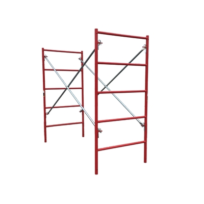 Blue Powder Coated Q355 Steel Ladder Frame Scaffolding Easy Installation and Dismantling for Heavy-Duty Construction